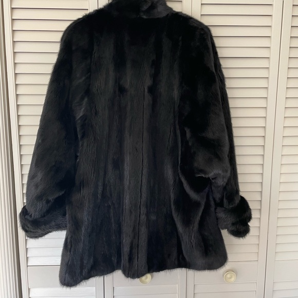 Revillon Black mink jacket, size medium - Picture 2 of 9